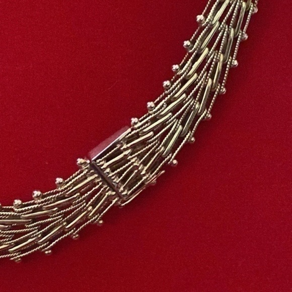 Necklace chain magnificent jewelry 14K Tri-Color Gold🌲 “Pine” solid gold 58.8gr - Picture 9 of 15